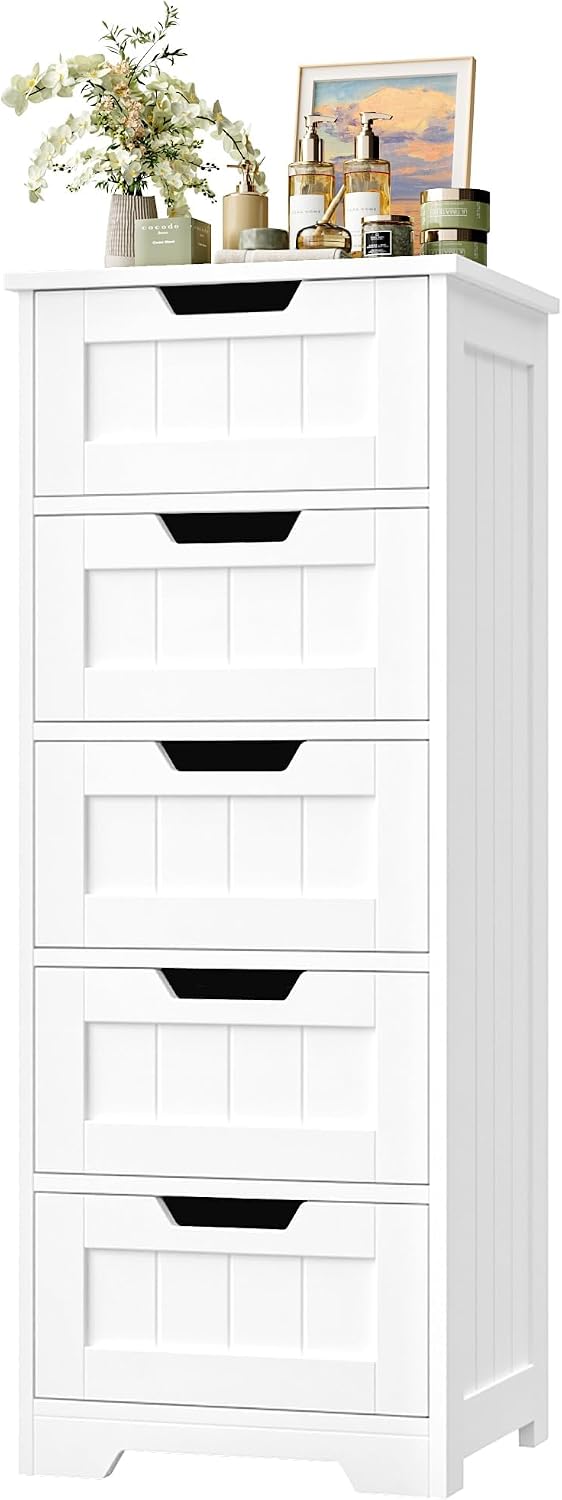 Home Bathroom Cabinets - 독립형 욕실 수납장, 5개의 서랍이 있는