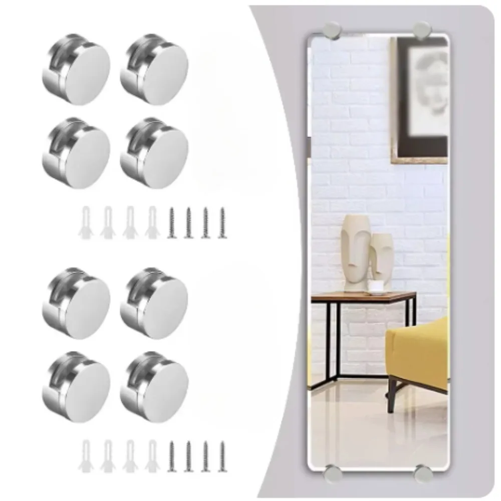 Home Hardware Bathroom Mirrors - 거울 클립 2/4/6pcs 26.5x13.5mm 유리 거울