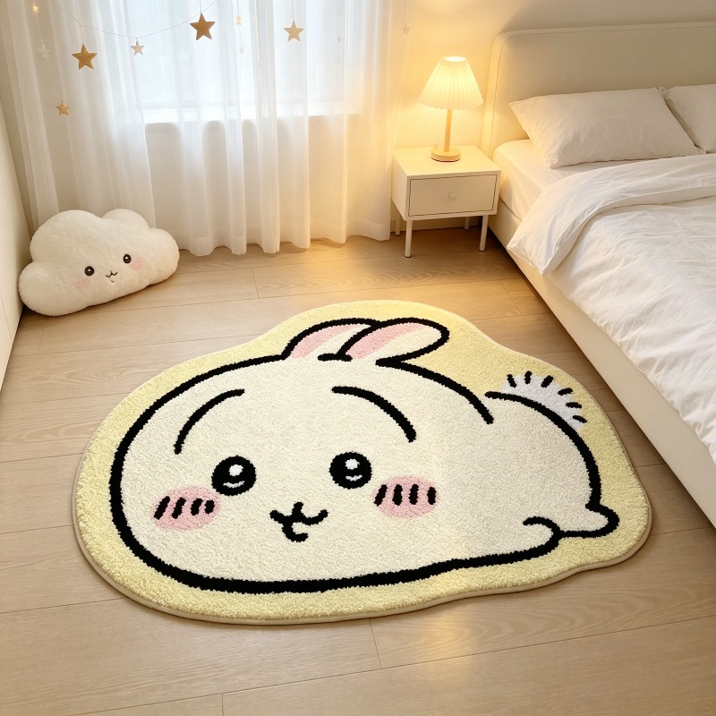 Home Bathroom Supplies - -치이카와！！！ 만화 러그 애니메이션 하치와레 우사기