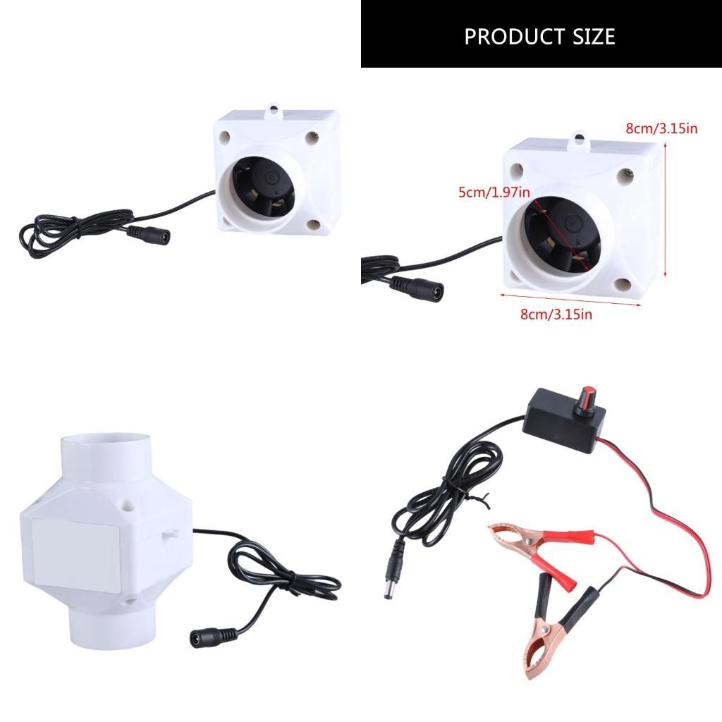 Home Bathroom Extractor Fan - 652F 12V 배기 팬 홈 인라인