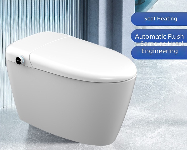 Home Bathroom Toilet - 온열 스마트 변기 시트, 자동 물내림,