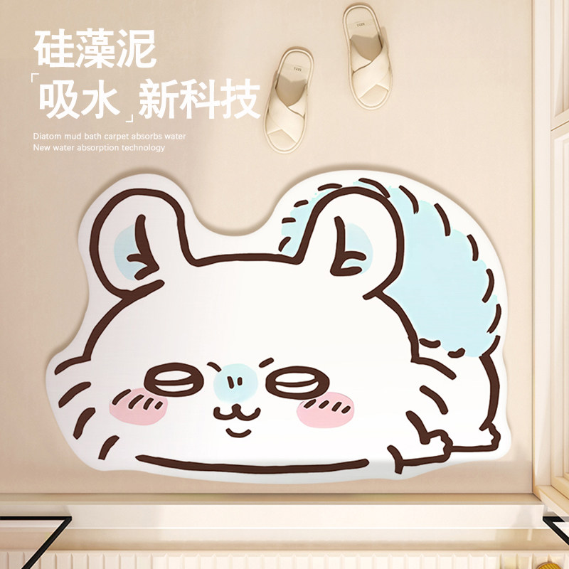Home Bathroom Rugs - 만화 모모나 치이카와 흡수성 바닥 매트