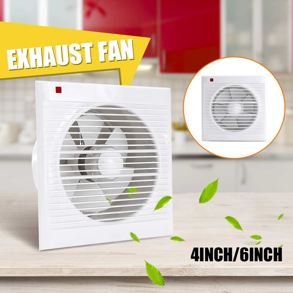 Home Bathroom Fan - 4인치 6인치 8인치 220V 무소음 방수