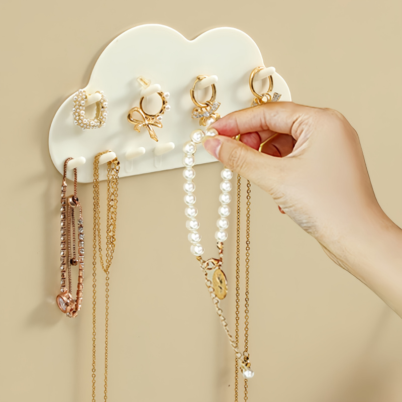 Home Goods Bathroom Storage - 구름 모양 벽걸이형 쥬얼리 보관 걸이