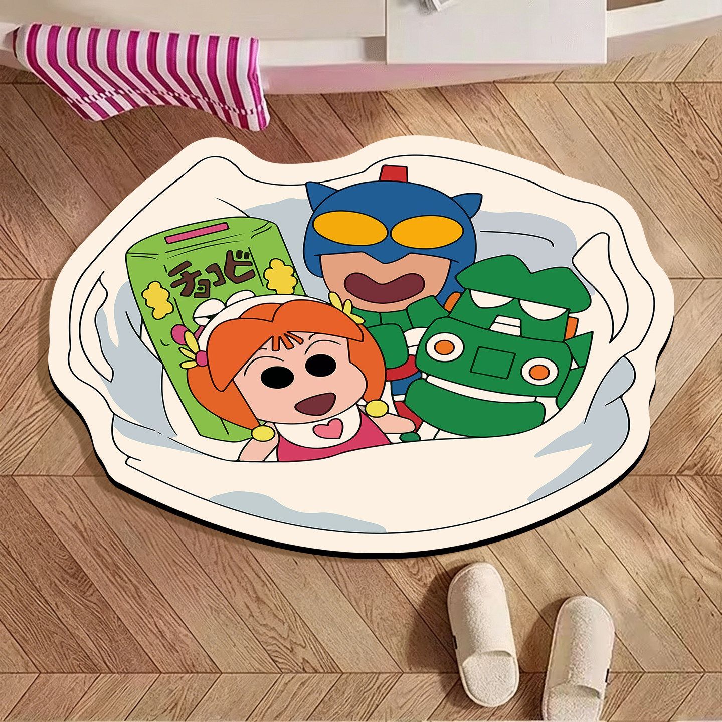 짱구는 못말려 불규칙형 욕실 매트, 만화 디자인 흡수성 - Home Bathroom Rugs 리뷰 및 가격