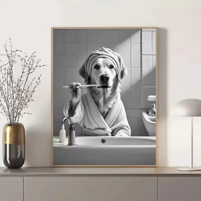 동물 욕실 화장지 캔버스 회화 포스터 수달 고슴도치 기 - Home Bathroom Toilet 리뷰 및 가격