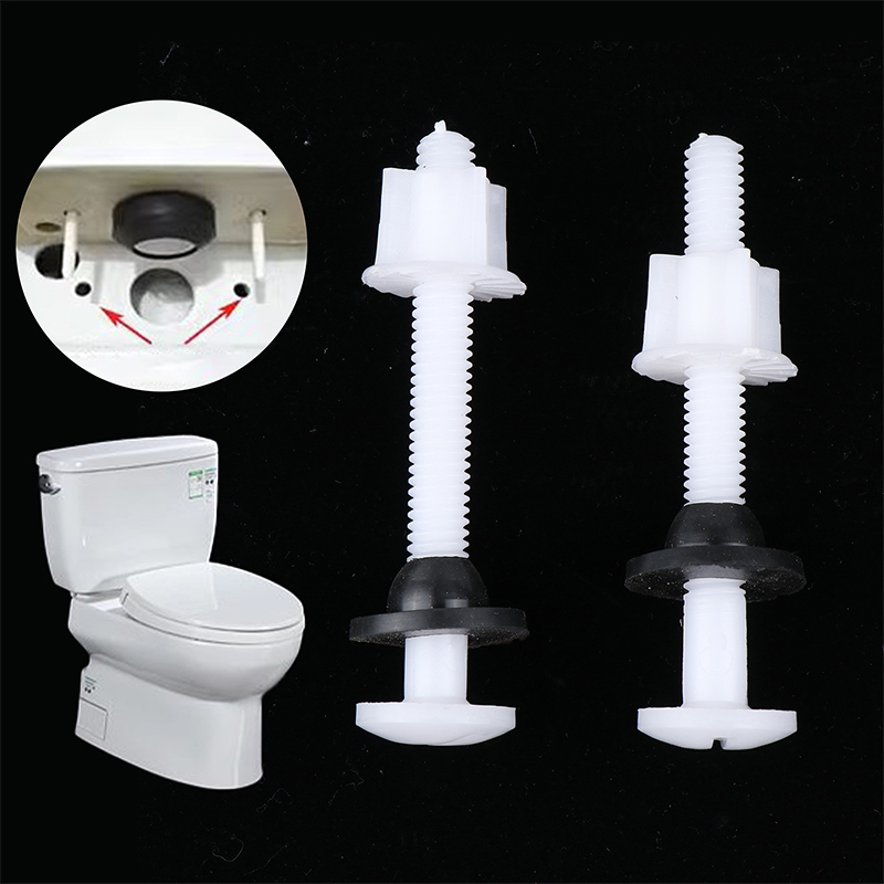 2 Pcs 플라스틱 변기 경첩 수리 볼트 + 피팅 나사 - Home Bathroom Plumbing 리뷰 및 가격