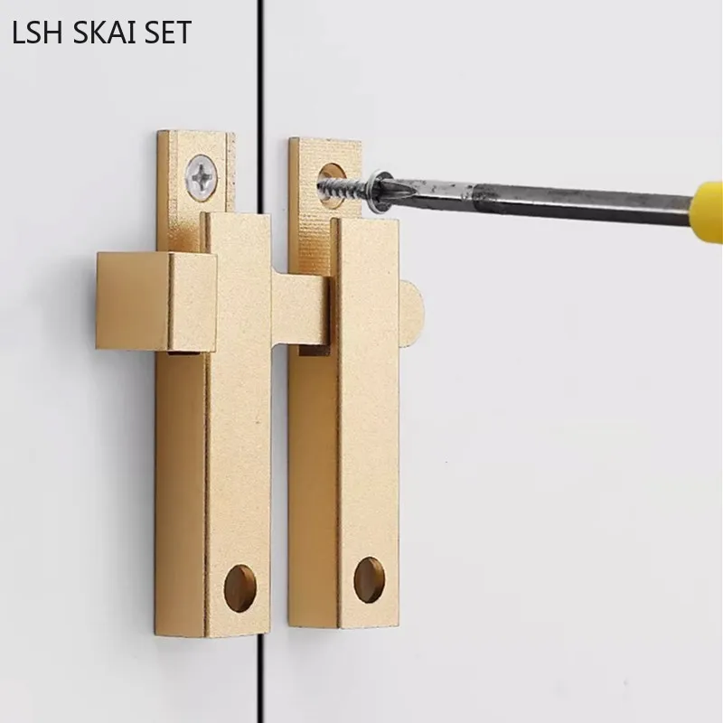 1Pc 알루미늄 합금 도어 래치 잠금 장치 솔리드 슬라 - Home Hardware Bathroom Cabinets 리뷰 및 가격