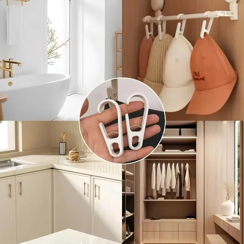 10Pcs 다목적 교수형 클립 후크 휴대용 플라스틱 클 - Home Bathroom Supplies 리뷰 및 가격