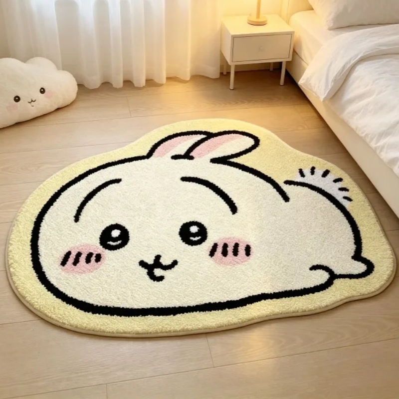 치이카와 만화 러그 애니메이션 하치와레 우사기 플러시  - Home Bathroom Rugs 리뷰 및 가격