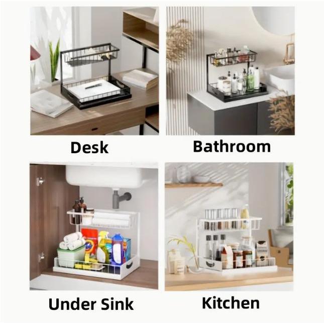 헤비 듀티 풀아웃 캐비닛 정리함 싱크대 하부 수납 랙  - Home Bathroom Cabinets 리뷰 및 가격