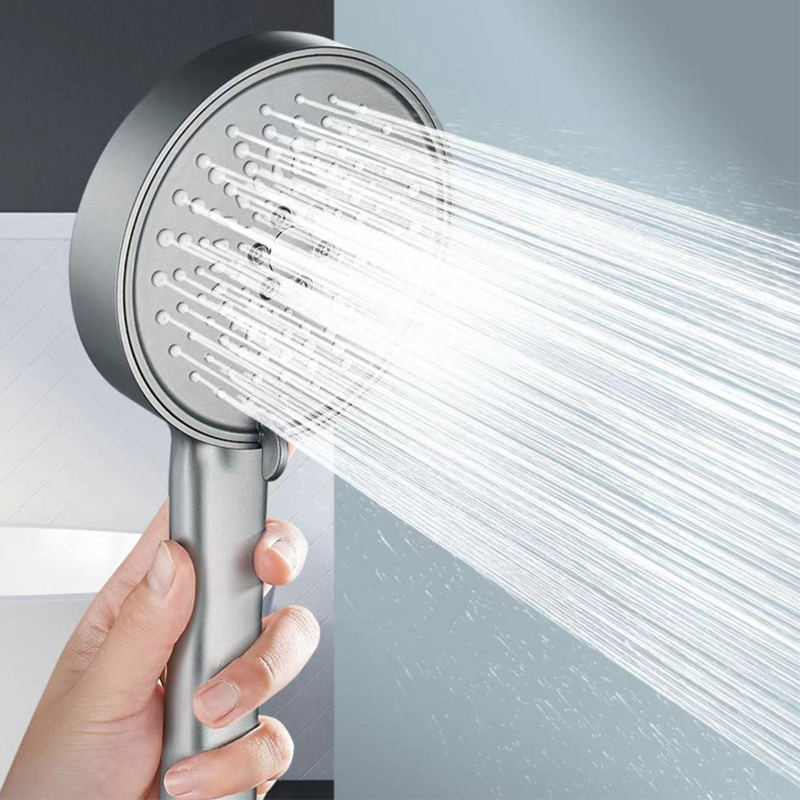 5가지 모드 샤워 헤드 세트 대형 원형 고압 휴대용 절 - Home Bathroom Toilet 리뷰 및 가격