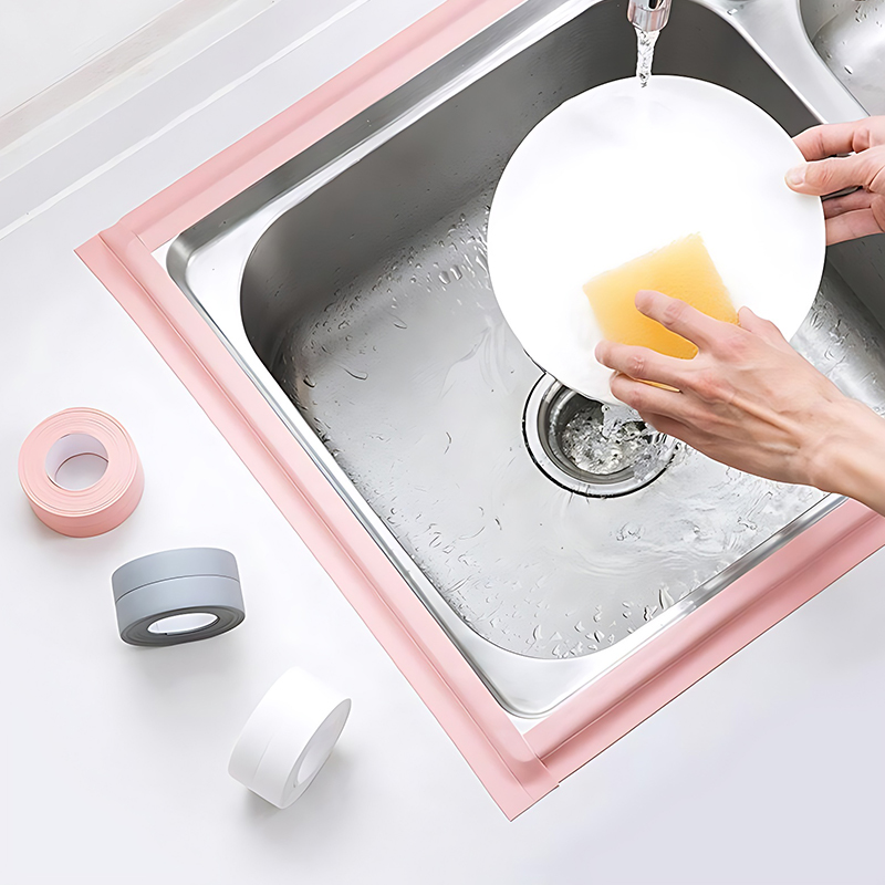 2 롤 다채로운 안티 곰팡이 테이프 키트 자체 접착 씰 - Home Bathroom Supplies 리뷰 및 가격