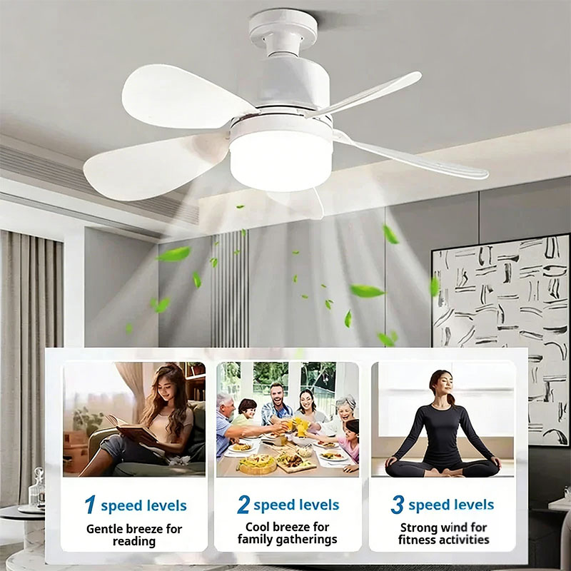 E27 나사 천장 팬 조명 원격 제어 85V-265V  - Home Bathroom Fan 리뷰 및 가격