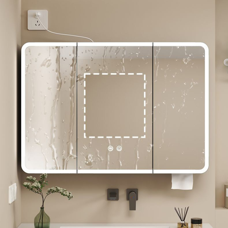 LED 스마트 욕실 거울 캐비닛 벽걸이 김서림 방지 화 - Home Bathroom Cabinets 리뷰 및 가격