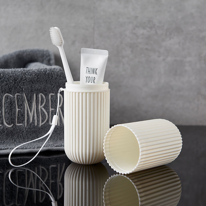 휴대용 여행 칫솔 상자, 세로 줄무늬 구강 청결제 컵, - Home Goods Bathroom Storage 리뷰 및 가격