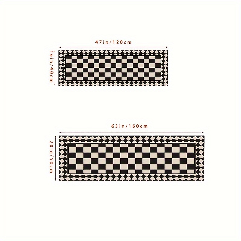 VIKAMA 블랙 화이트 체크 무늬 추상 예술 카펫 주 - Home Bathroom Rugs 리뷰 및 가격