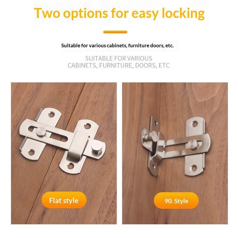 【HG】두꺼운 스테인레스 스틸 도어 래치 잠금 장치 하 - Home Hardware Bathroom Cabinets 리뷰 및 가격