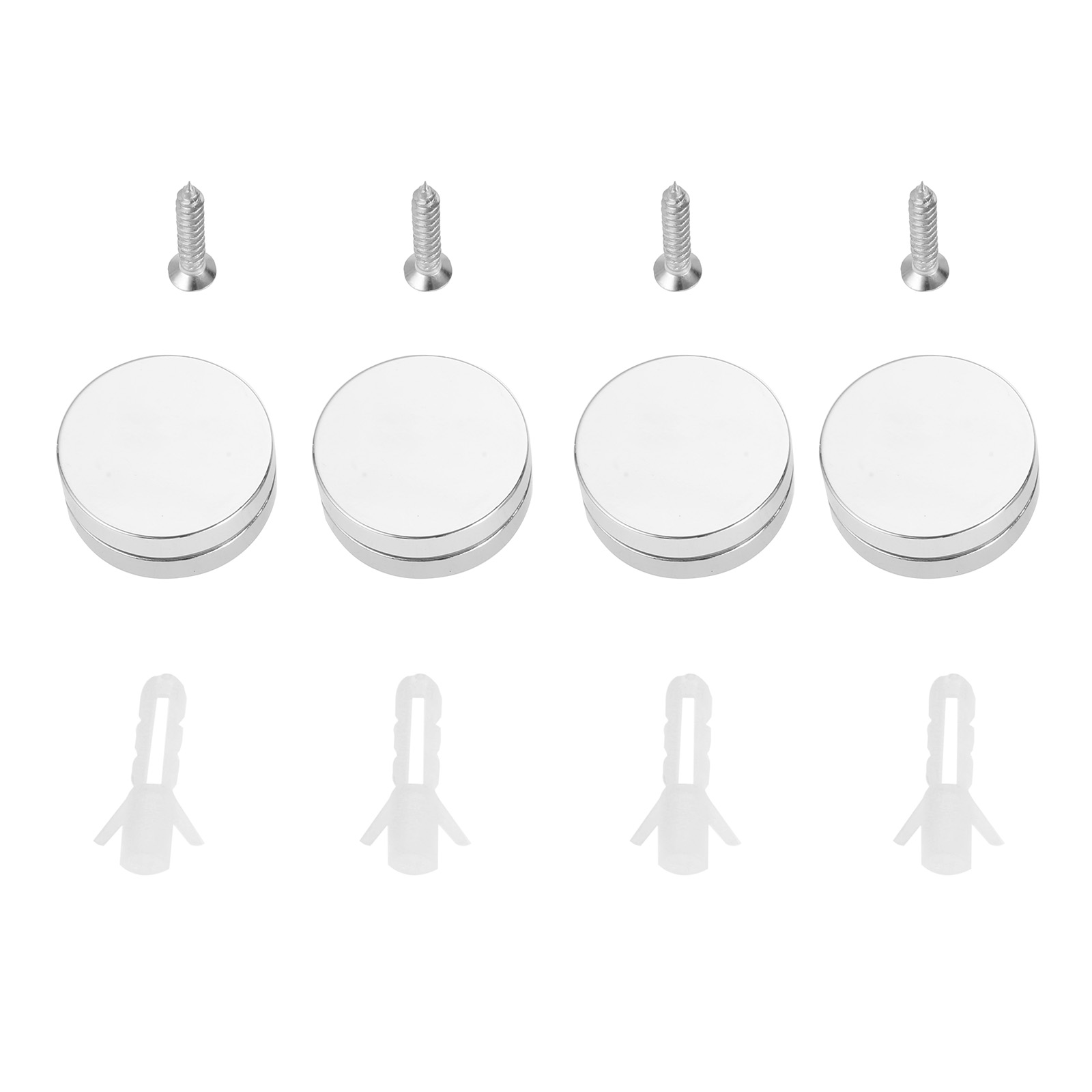 4Pcs 27mm 라운드 유리 클램프 미러 고정 클립  - Home Hardware Bathroom Mirrors 리뷰 및 가격