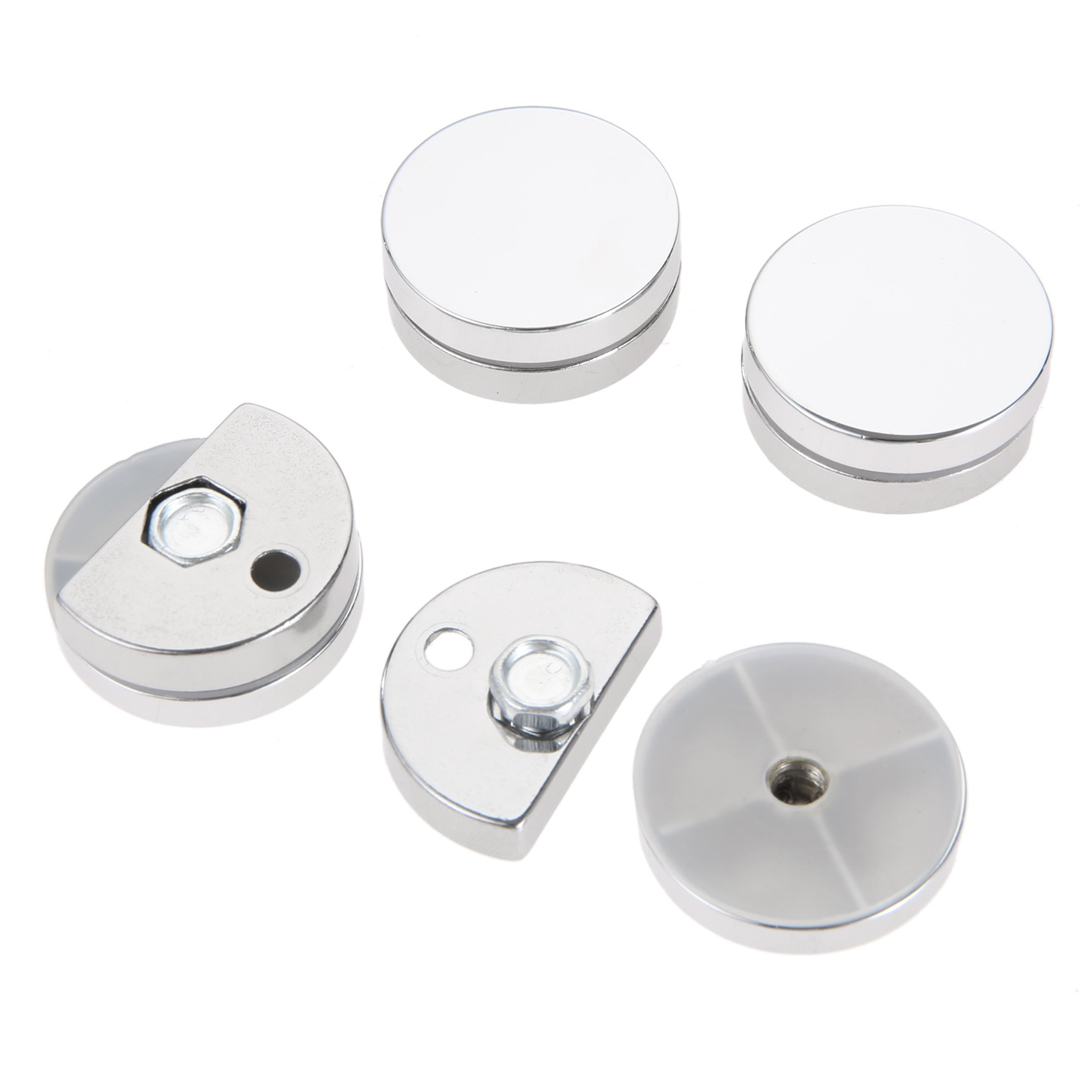 4Pcs 27mm 라운드 유리 클램프 미러 고정 클립  - Home Hardware Bathroom Mirrors 리뷰 및 가격