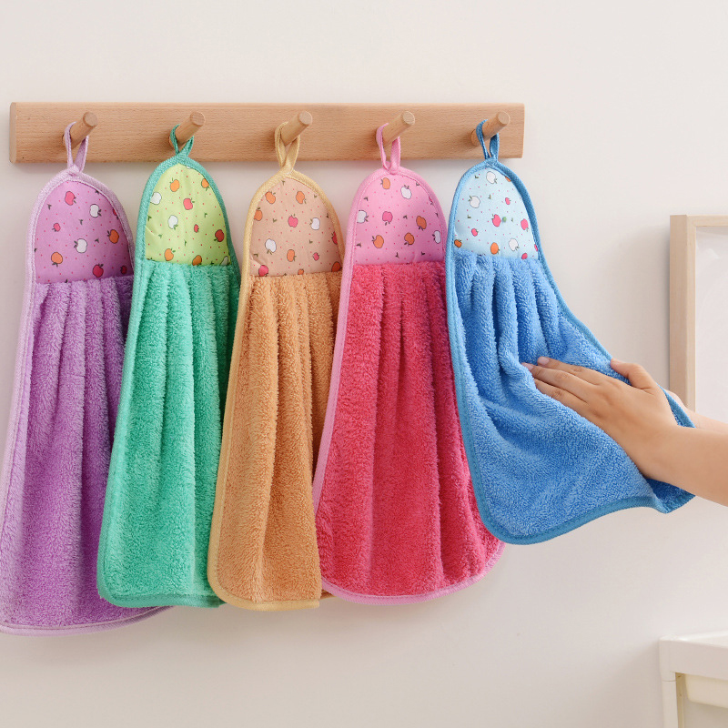 4pcs 주방 욕실용 작은 핸드 타올 산호 벨벳 부드러 - Home Bathroom Sauna 리뷰 및 가격