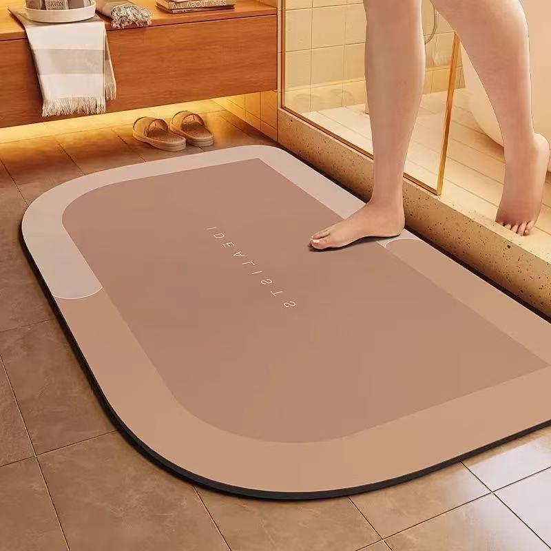 초강력 흡수성 욕실 매트, 미끄럼 방지 뒷면, 빠른 건 - Jet Home Bathroom Mats 리뷰 및 가격