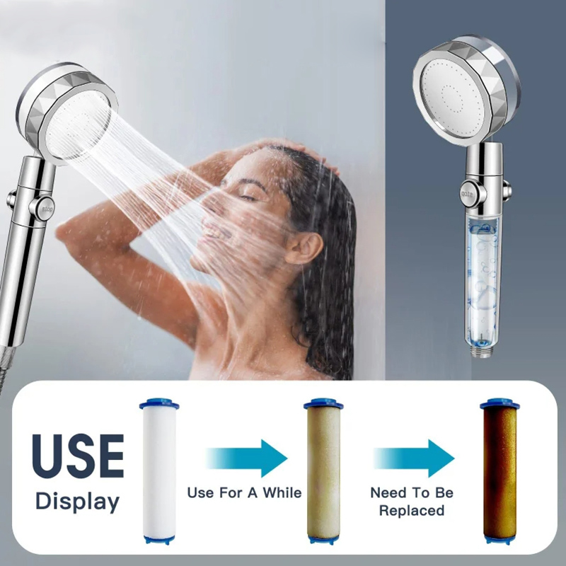360도 회전 터보 팬 샤워 헤드 고압 물 절약 스프레 - Home Bathroom Fan 리뷰 및 가격